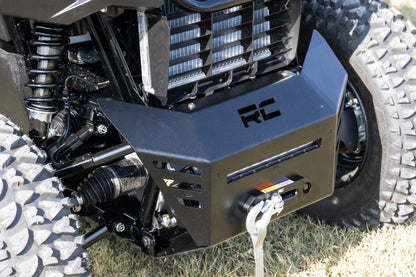 Winch Plate | 4500-LB Winch | 10" Black Slimline | Honda Pioneer 520
