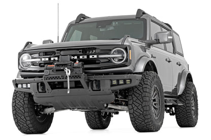 High Winch Mount | All Models | 12000S | 20 Inch Black Single Row LED | Ford Bronco (21-26)