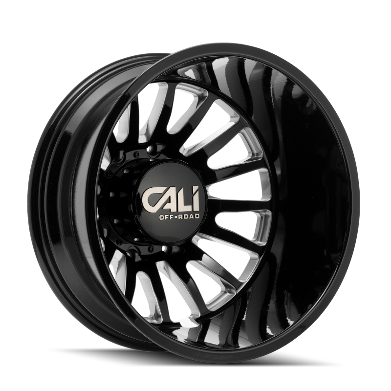 Cali Off-Road 9110D Summit Dually 20x8.25 / 8x210 BP / 115mm Offset / 154.2mm Hub Gls Blk Mill Wheel
