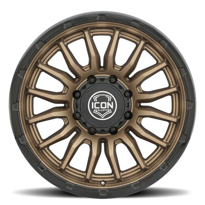 ICON Alloys Cajon 20x9 / 8x6.5 / 12mm / 5.5in BS Satin Bronze Wheel w/ GB Lip