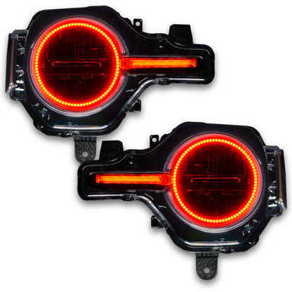 Oracle 21-22 Ford Bronco Headlight Halo Kit w/DRL Bar - Base Headlights -w/BC1 Controller