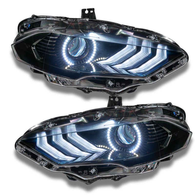 Oracle 18-21 Ford Mustang DRL Upgrade w/ Halo Kit - ColorSHIFT w/ BC1 Controller