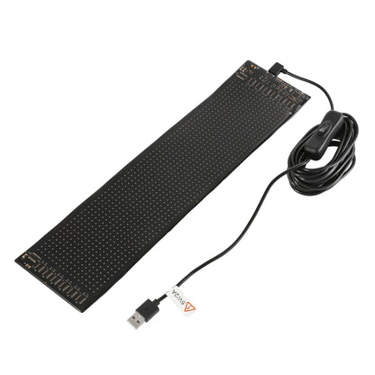 🆕 Single Pack LED Flexible Programmable Car Screen Light USB APP Control Devil's Eye Atmosphere 14.72x3.62in for Windshield Decoration