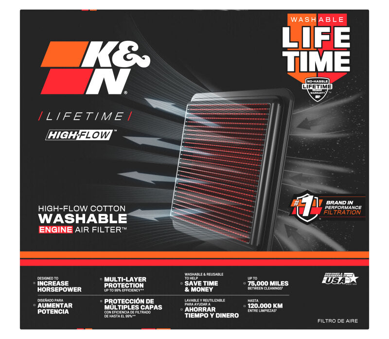 K&N 11 Polaris Ranger RZR XP Replacement Air Filter