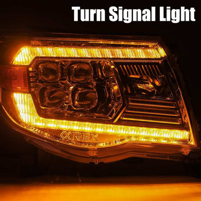 AlphaRex 05-11 Toyota Tacoma NOVA LED Projector Headlights Plank Style Black w/Activ Light/DRL