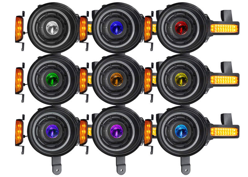 Oracle 2021+ Ford Bronco Oculus Bi-LED Projector Headlights - ColorSHIFT LED