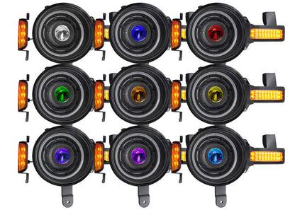 Oracle 2021+ Ford Bronco Oculus Bi-LED Projector Headlights - ColorSHIFT LED