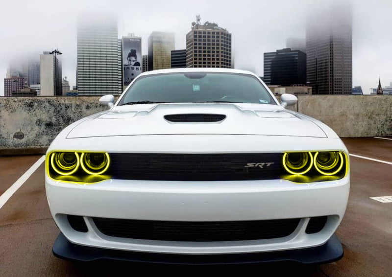 Oracle Dodge Challenger 15-21 LED Waterproof Halo Kit - ColorSHIFT w/ Simple Controller