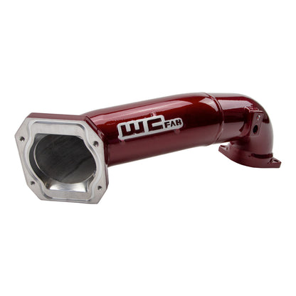 Wehrli 11-16 GM Duramax LML Passenger 3in Upper Crossover Intercooler Pipe - Sparkle Bomber Orange