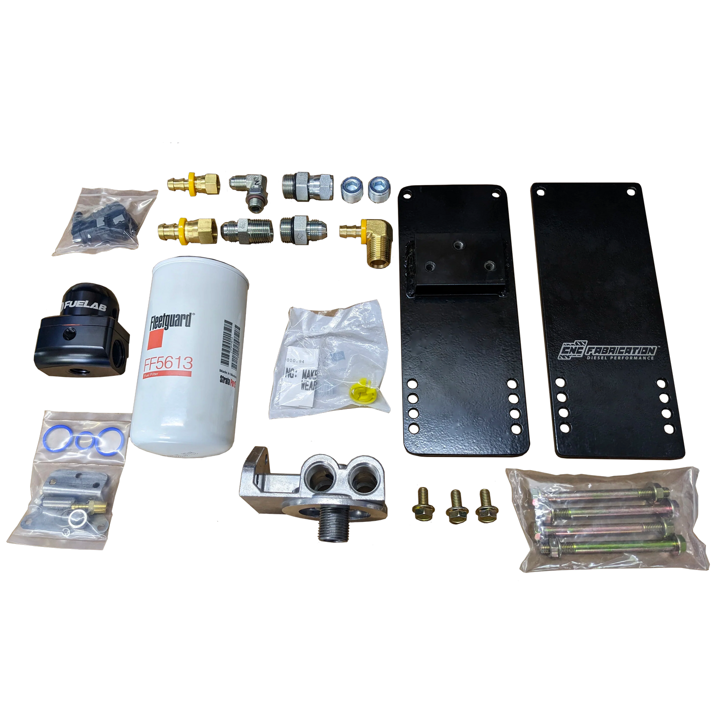CNCFAB CNC Fabrication 4-Line Feed Valley Mount Fuel Line Kit - 7.3 - view 6