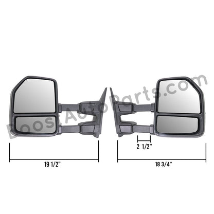Ford F250/F350/F450/F550 Superduty (2002-2007) New Style Tow Mirrors