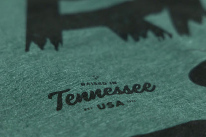 Rough Country T-Shirt | RC Mountains | Forest Green | SM