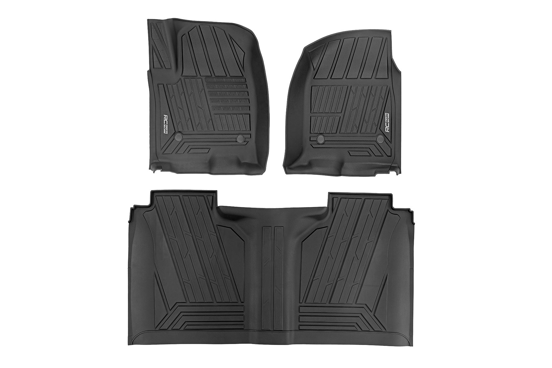 Flex-Fit Floor Mats | FR & RR | FR Bucket | Crew | Chevy/GMC 1500/2500HD/3500HD (19-26)