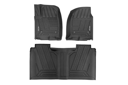 Flex-Fit Floor Mats | FR & RR | FR Bucket | Crew | Chevy/GMC 1500/2500HD/3500HD (19-26)