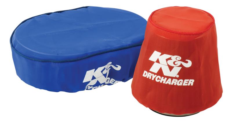 K&N PreCharger Air Filter Wrap Round Straight Black 3.625in ID x 9in H