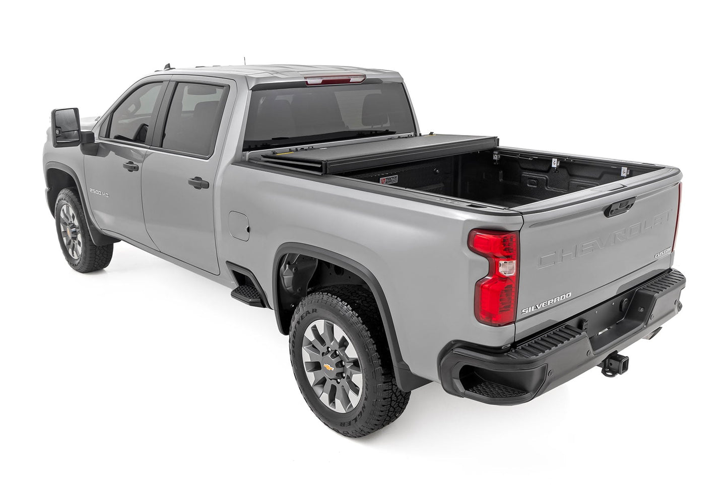 Hard Tri-Fold Flip Up Bed Cover | 6'9" Bed | Chevy/GMC  Silverado/Sierra 2500HD/3500HD (20-26)