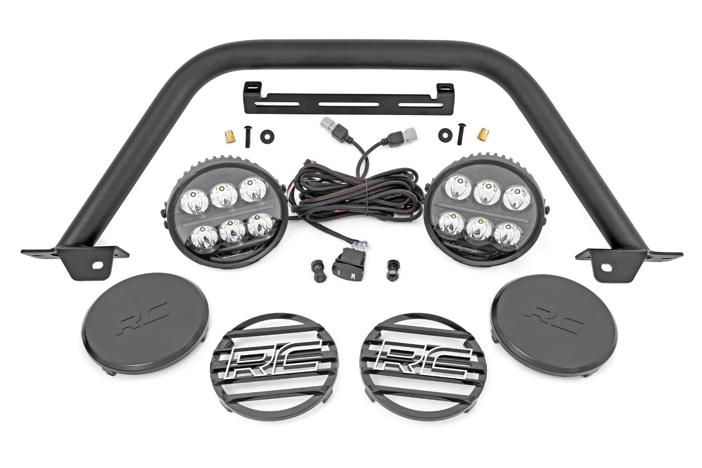 Safari Bar | 6.5 Inch Round LED | OE Modular Steel | Ford Bronco 4WD (21-26)