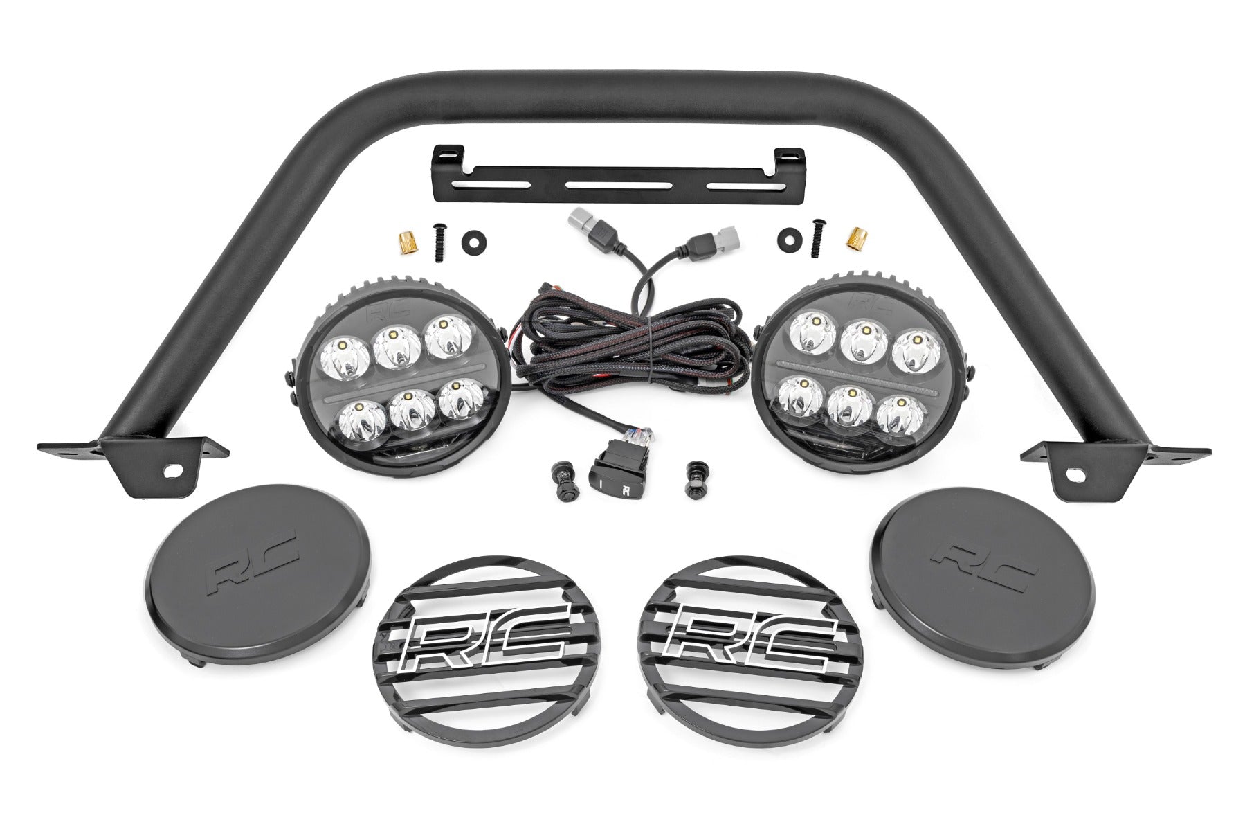 Safari Bar | 6.5 Inch Round LED | OE Modular Steel | Ford Bronco 4WD (21-26)