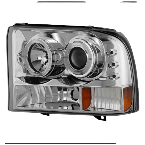 Spyder Chrome 1-PC. Projector Headlights W/ LED HALO - 6.0/7.3 - view 2
