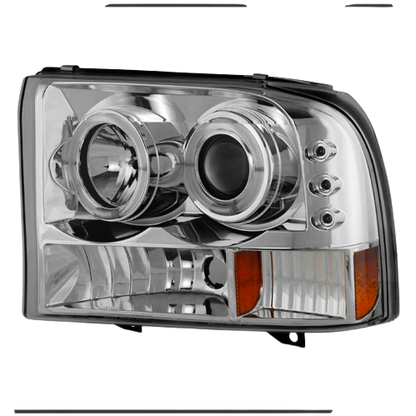 Spyder Chrome 1-PC. Projector Headlights W/ LED HALO - 6.0/7.3 - view 2