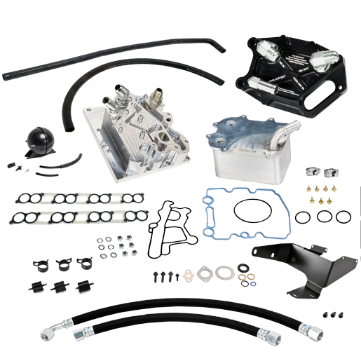 Bulletproof diesel BPD Diesel OEM Oil Cooler Relocation kit - 6.0