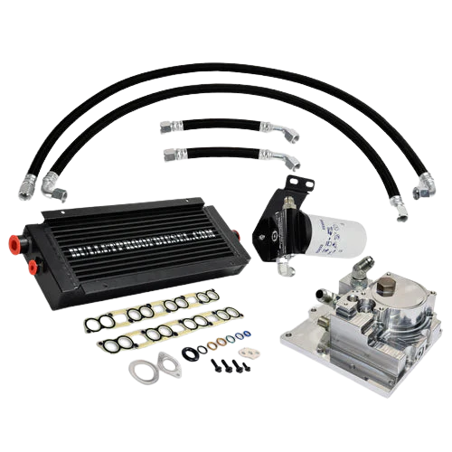 Bulletproof diesel BPD Heavy Duty Complete Oil Cooler System - 6.0