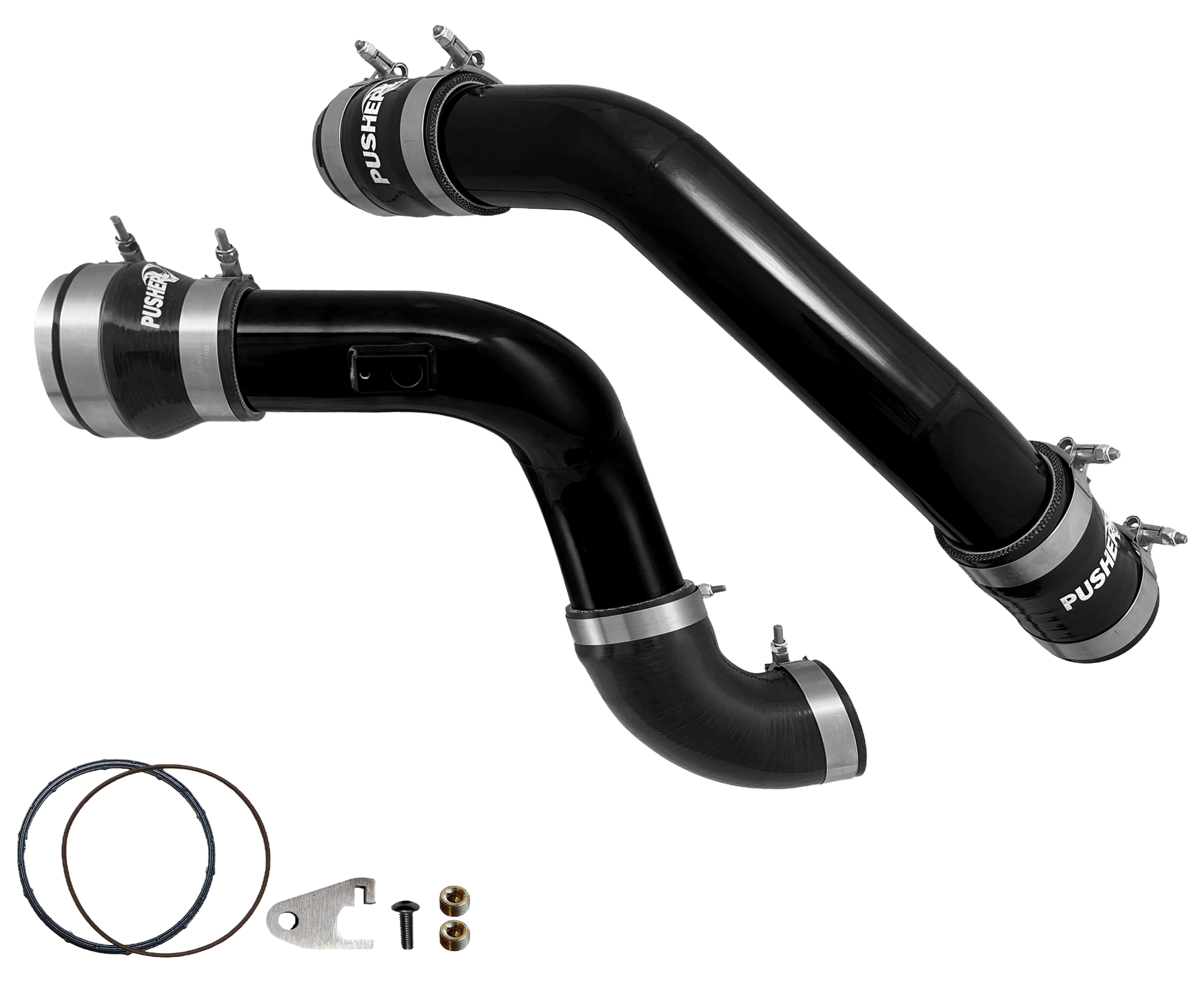 Pusher 3" Hot & Cold Side Charge Tubes - 6.7 Powerstroke (2017+) - view 3