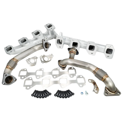 PPE High Flow Exhaust Manifold and Up Pipe Kit - 6.6 Duramax - view 3