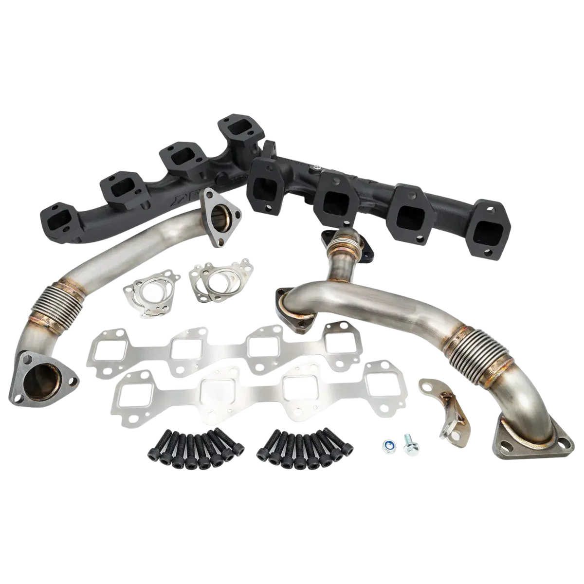 PPE High Flow Exhaust Manifold and Up Pipe Kit - 6.6 Duramax - view 2