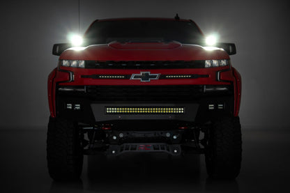 LED Light Kit | Ditch Mount | 2" Black Pair | Spot | Chevy Silverado 1500 (19-26)