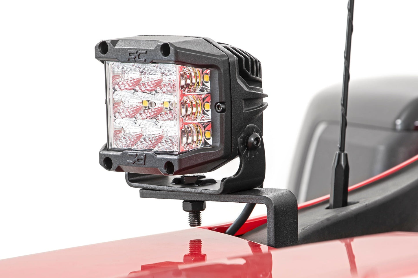 LED Light Kit | Ditch Mount | 2" Black Pair | Spot | Chevy Silverado 1500 (19-26)