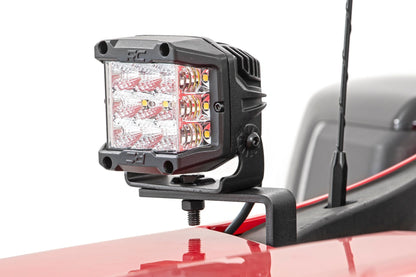 LED Light Kit | Ditch Mount | 2" Black Pair | Spot | Chevy Silverado 1500 (19-26)