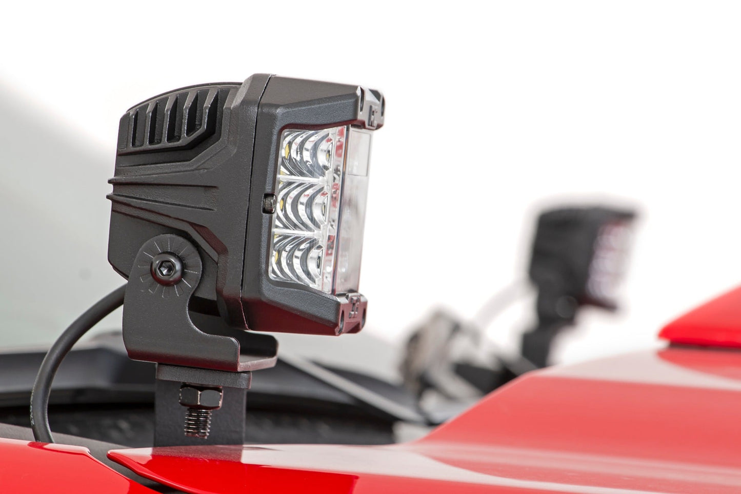 LED Light Kit | Ditch Mount | 2" Black Pair | Spot | Chevy Silverado 1500 (19-26)