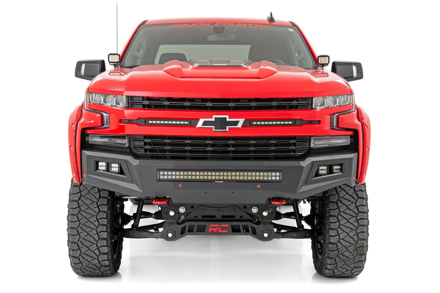 LED Light Kit | Ditch Mount | 2" Black Pair | Spot | Chevy Silverado 1500 (19-26)
