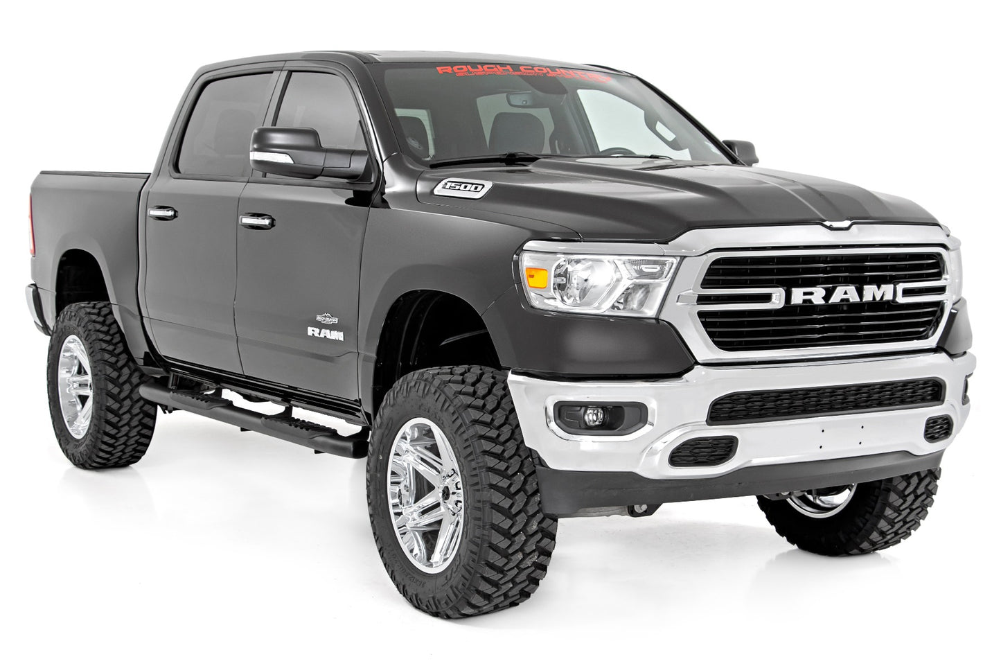 Oval Nerf Step | Crew Cab | Black | Ram 1500 (19-26)/1500 TRX (21-24) 