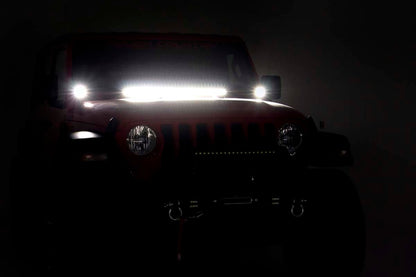 LED Light Kit | Cowl Mount | 2" Black Pair | White DRL | Jeep Gladiator JT/Wrangler JL (18-26)