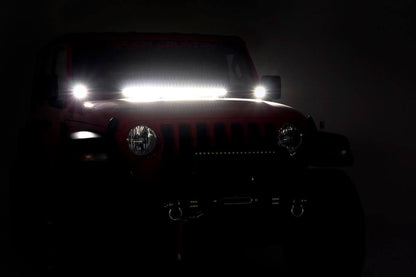 LED Light Kit | Hinge Mount | 2" Black Pair | Amber DRL | Jeep Gladiator JT/Wrangler JL (18-26)
