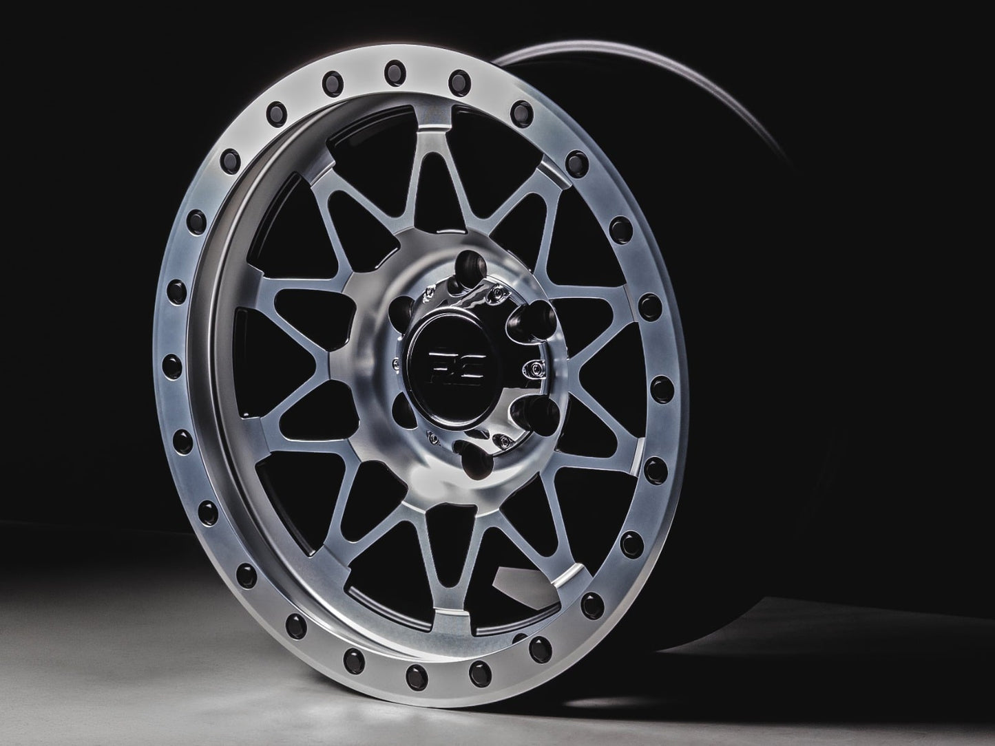 Rough Country 78 Series Wheel | Simulated Beadlock | Full Machine | 17x8.5 | 6x5.5 | +0mm