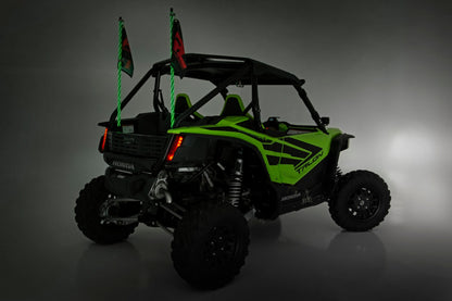 Whip Mount | Bed |  4' Multl-Color LED Whip Pair | Honda Talon 1000 