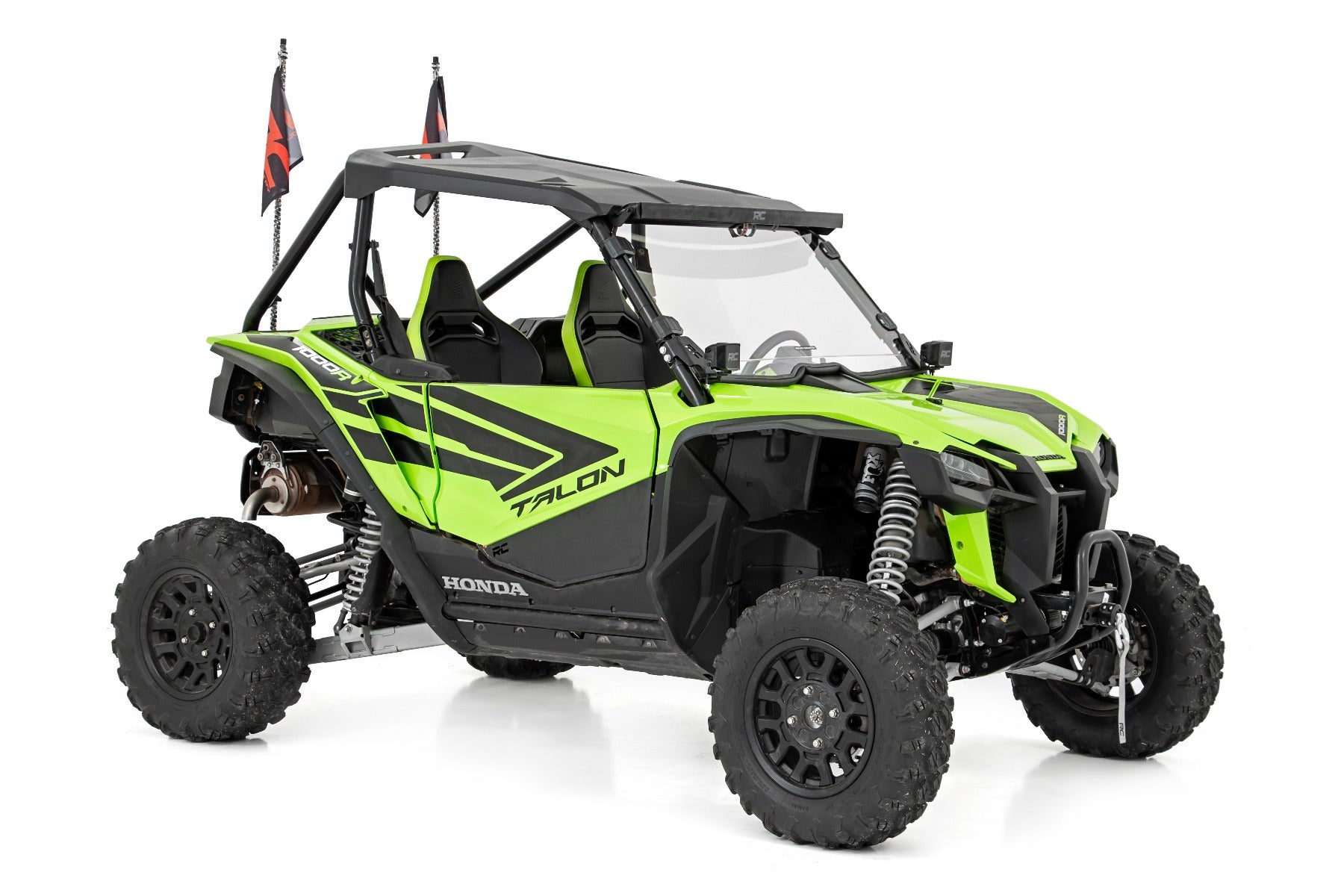 Whip Mount | Bed |  4' Multl-Color LED Whip Pair | Honda Talon 1000 