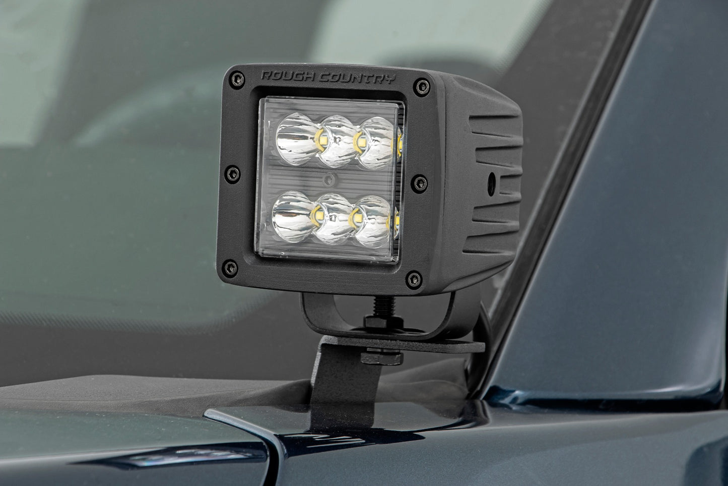 LED Light Kit | Ditch Mount | 2" Black Pair | Flood | Ford F-150 (15-26)/F-150 Lightning (22-26)