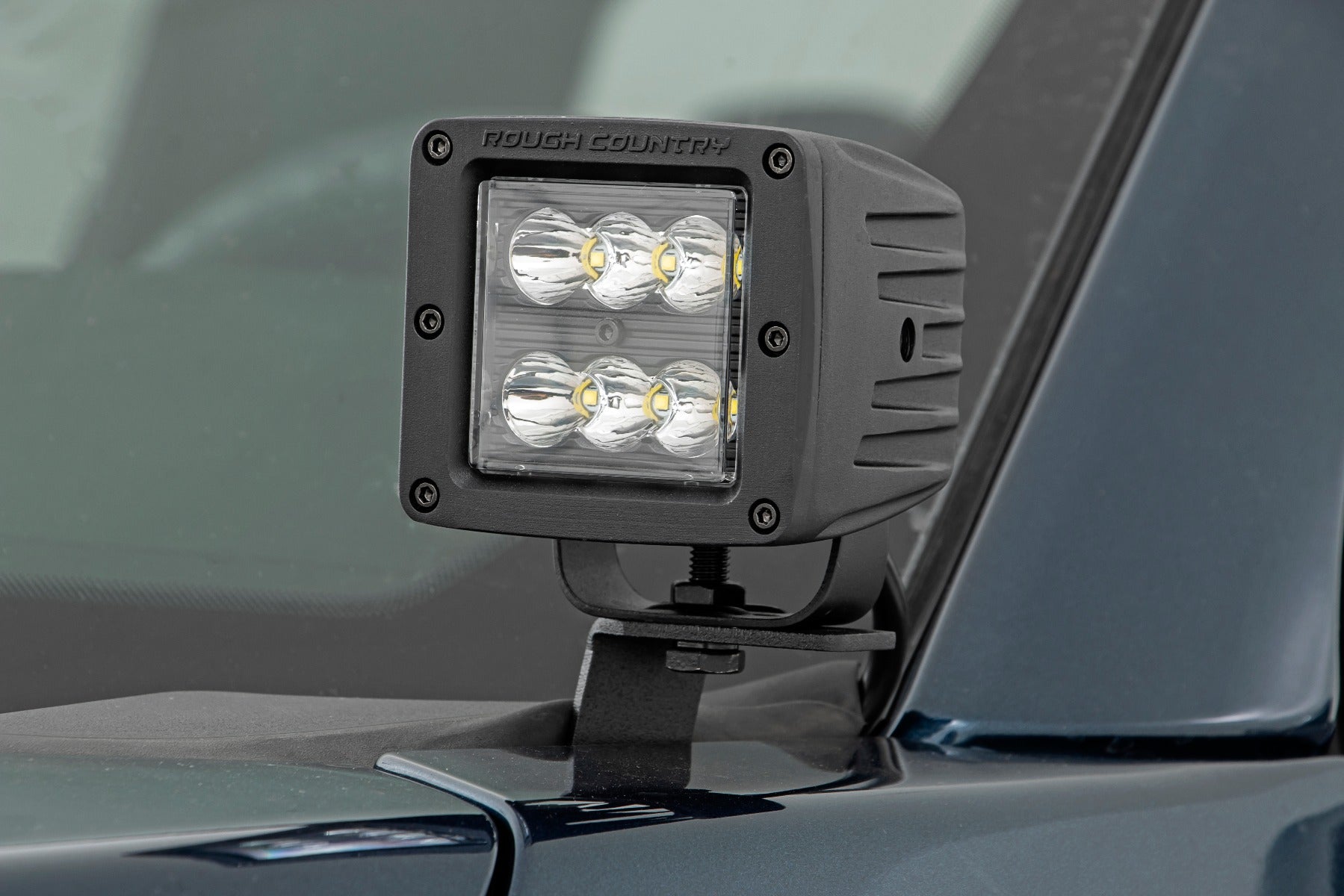 LED Light Kit | Ditch Mount | 2" Black Pair | Flood | Ford F-150 (15-26)/F-150 Lightning (22-26)