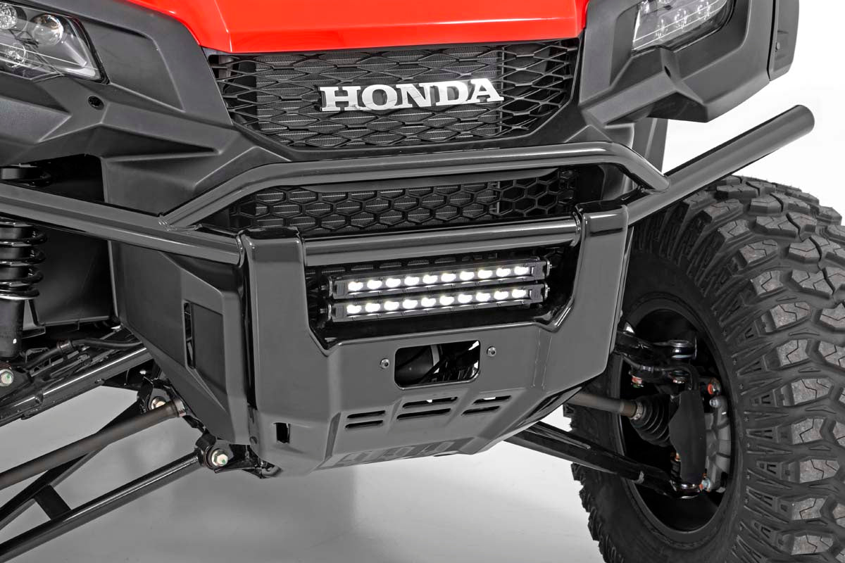 LED Light Kit | Bumper Mount | 10" Black Slimline Pair | Honda Pioneer 1000 