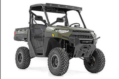 LED Light Kit | Bumper Mount | 12" Black Single Row | Polaris Ranger XP 1000 