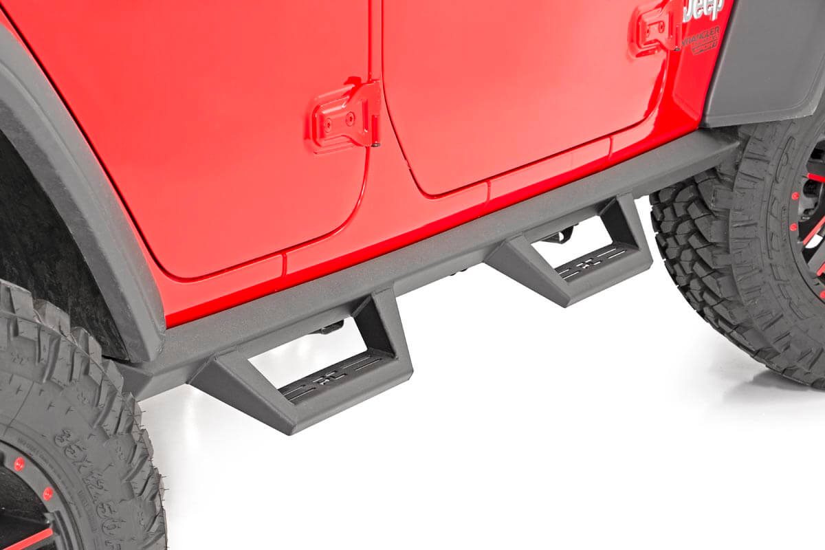 Contoured Drop Steps | 4 Door | Jeep Wrangler JL (21-25)/Wrangler Unlimited (18-26) 