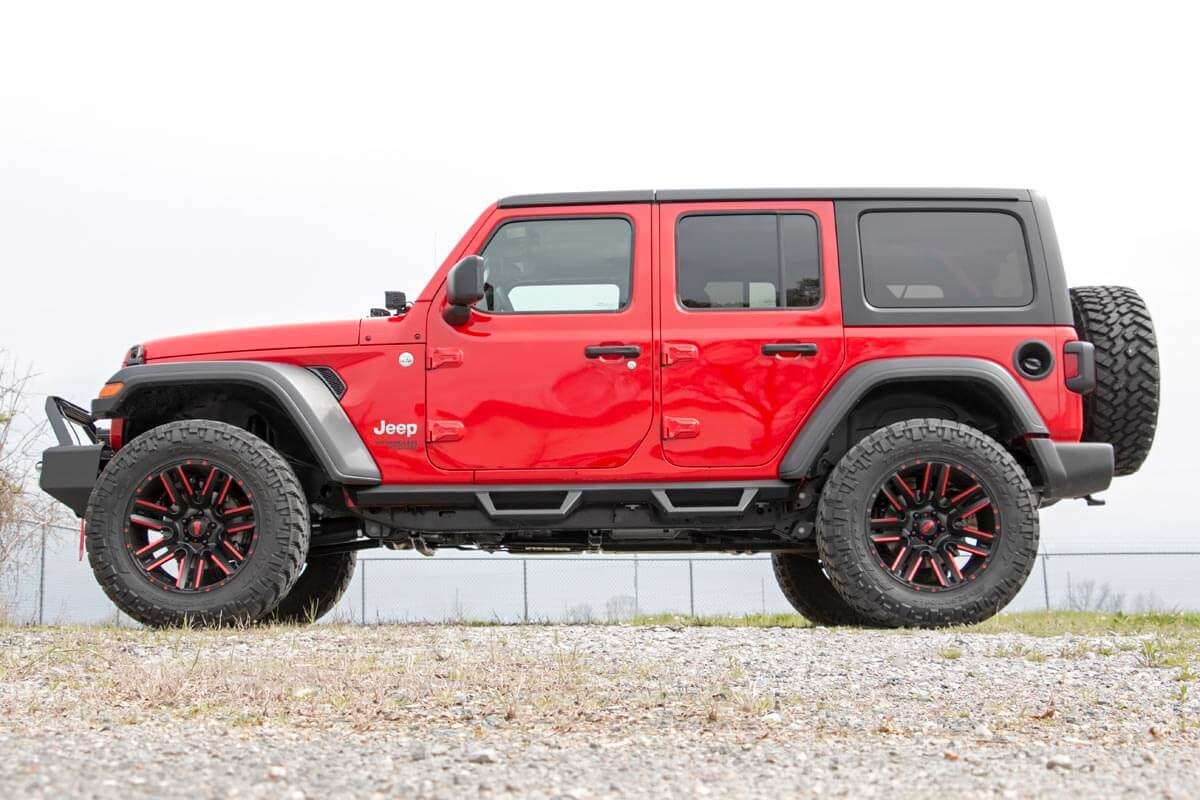 Contoured Drop Steps | 4 Door | Jeep Wrangler JL (21-25)/Wrangler Unlimited (18-26) 