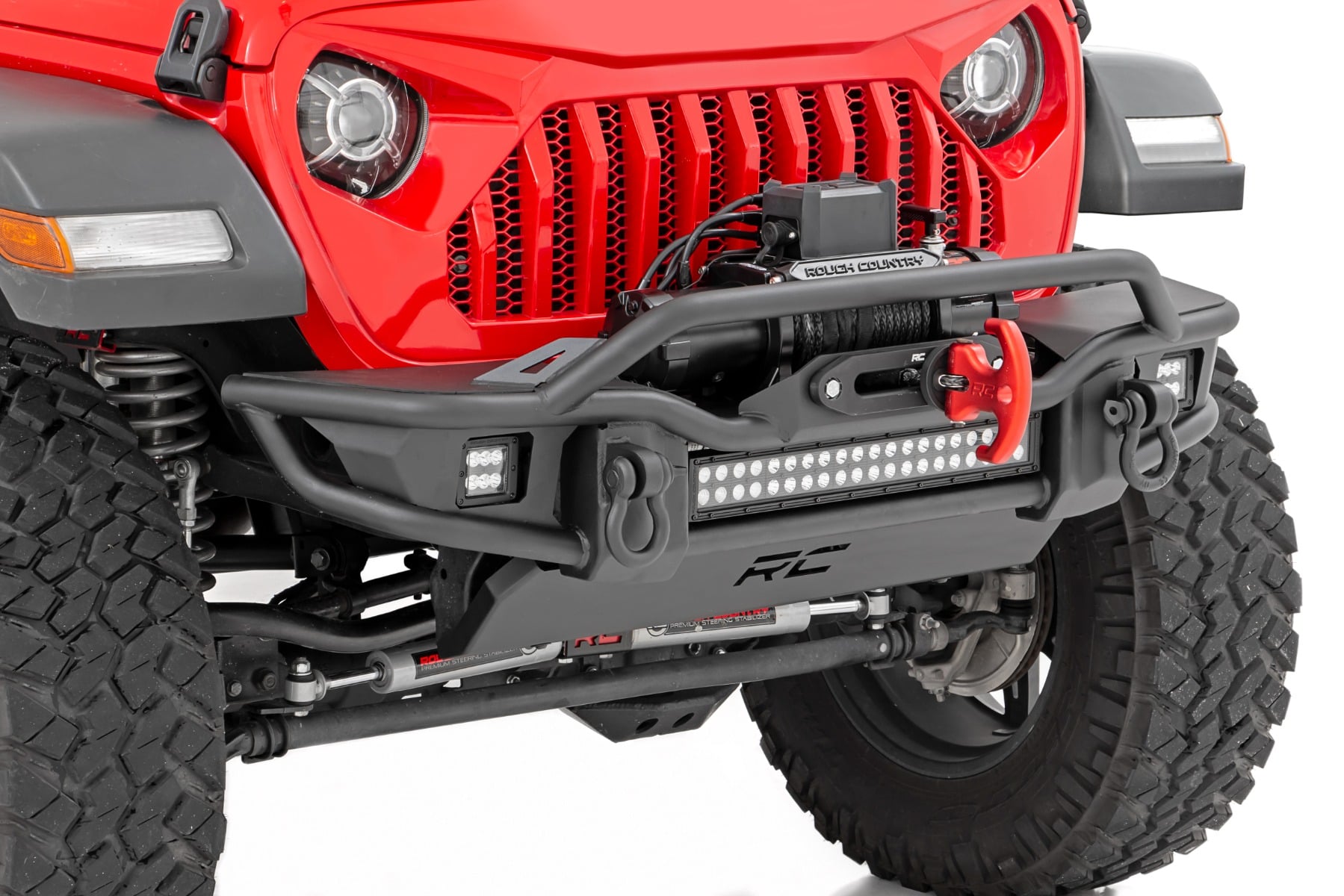 Front Winch Bumper | Tubular | Skid Plate | Jeep Gladiator JT/Wrangler JK & JL/Wrangler Unlimited 