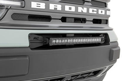 LED Light Kit | Bumper Mount | 20" Black Single Row | Ford Bronco Sport (21-26)