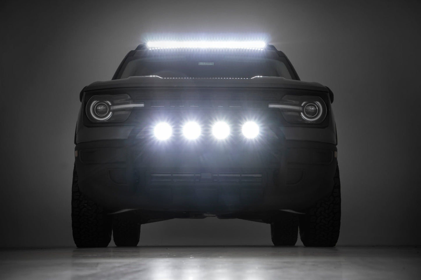 LED Light Kit | Roof Rack Mount | 40" Black Single Row | Ford Bronco Sport (21-26)