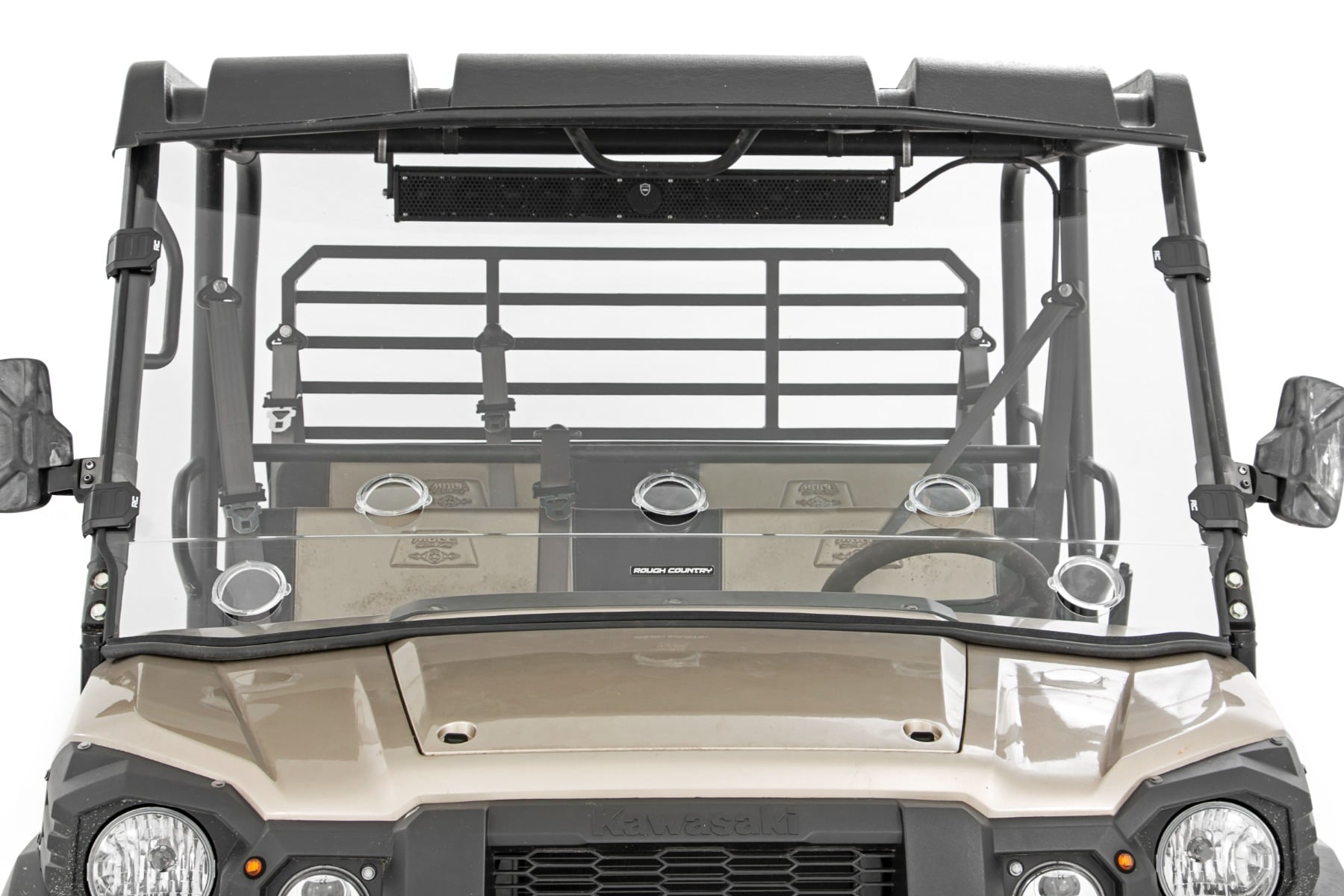 Vented Full Windshield | Scratch Resistant | Kawasaki Mule PRO-FX 